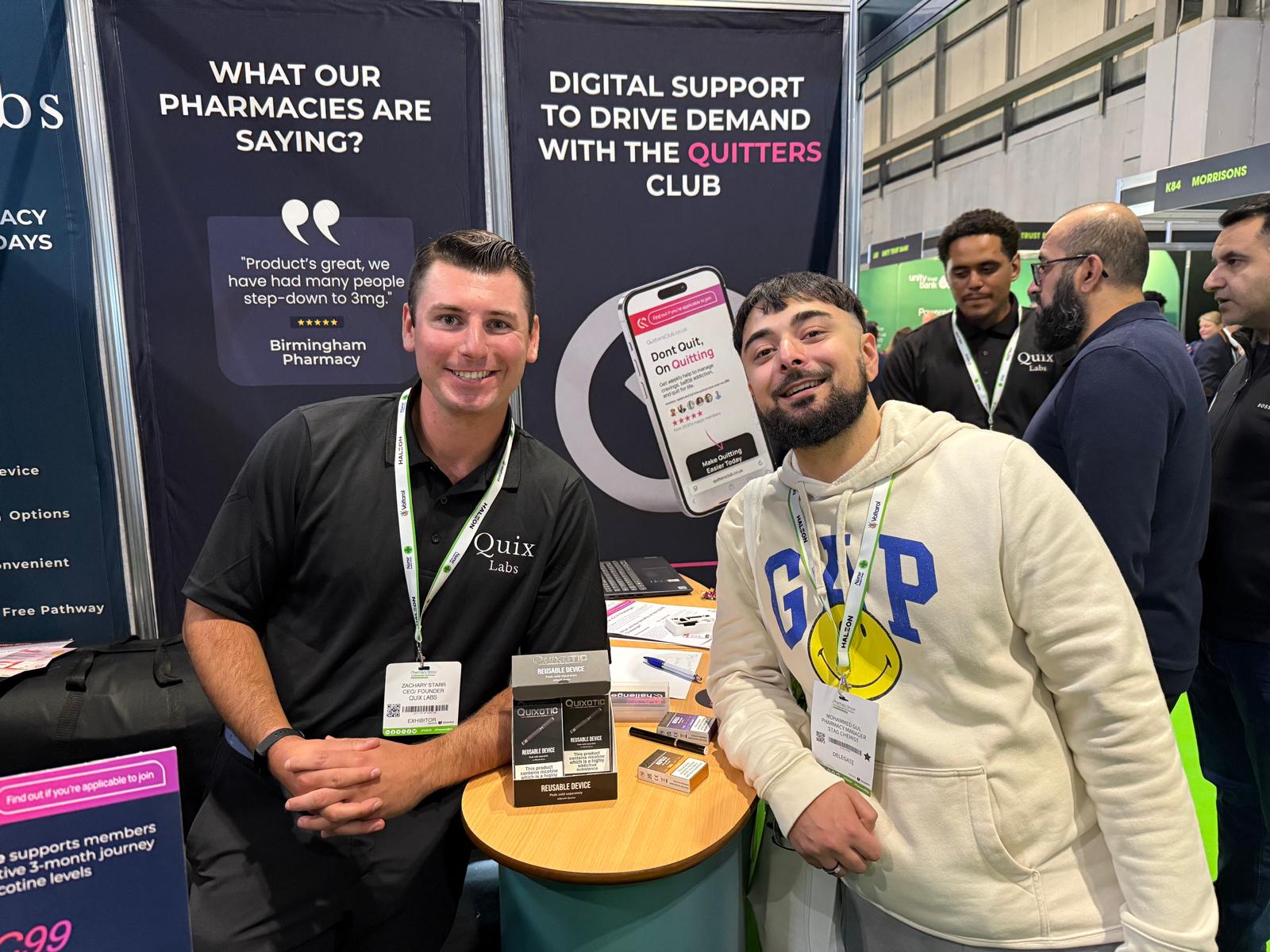 Quix Labs stand at The Pharmacy Show in Birmingham